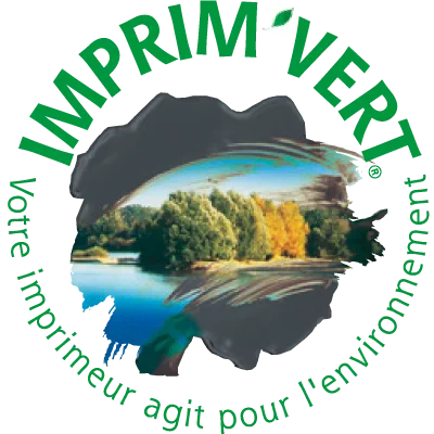 Label de l'imprimerie Yonnaise : Imprim'Vert