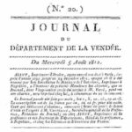 Premier journal de l' Histoire de l'imprimerie Yonnaise